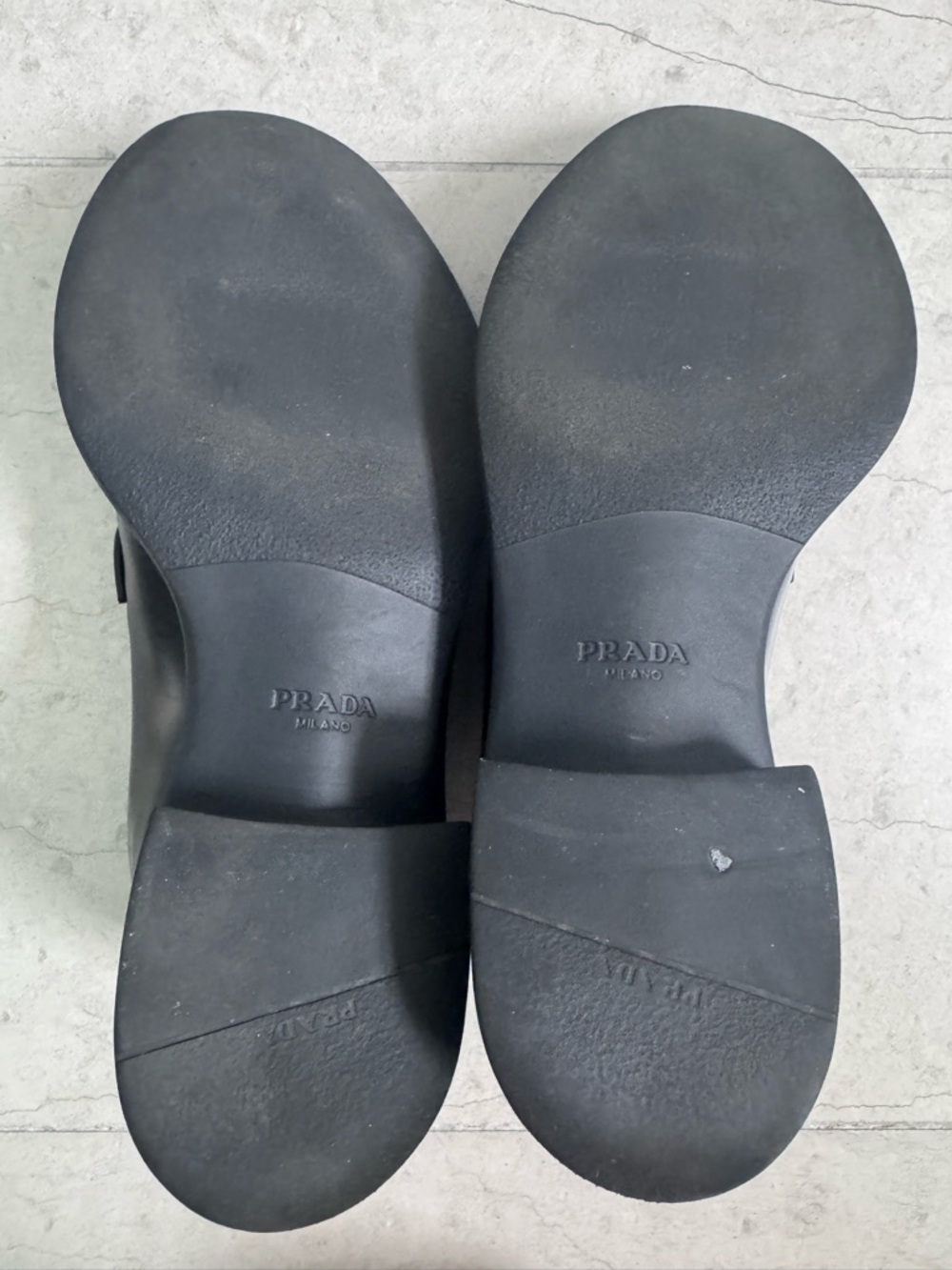 Prada Black Leather Derby Shoes size 36.5 with box - Picture 11 of 17